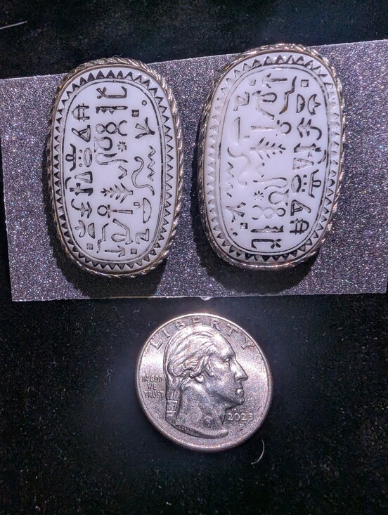 Other - Cufflinks Egyptian Revival Style